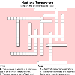 Heat transfer crossword puzzle answer key