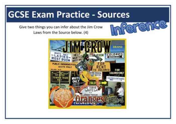 Jim crow vocabulary worksheet answer key