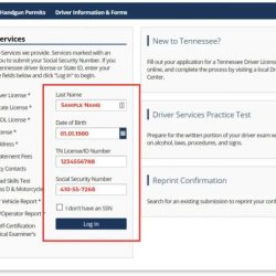 Examen de licencia de conducir en tennessee