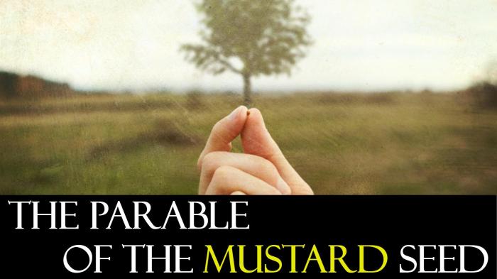 Parable of the mustard seed and yeast