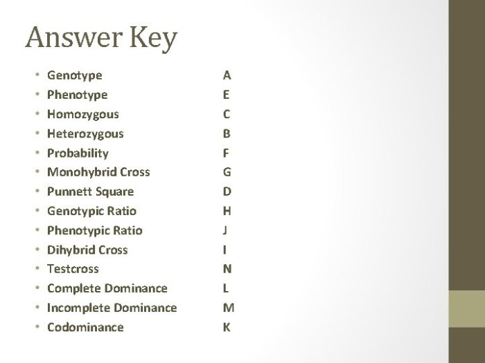 Monohybrid cross practice give peas a chance answer key