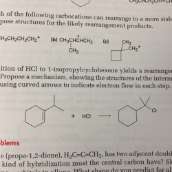 Carbocations likely rearrange least outline